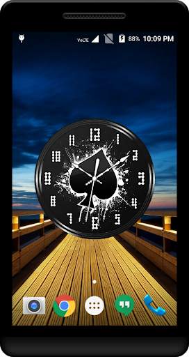 Black Clock Live Wallpaper screenshot 3