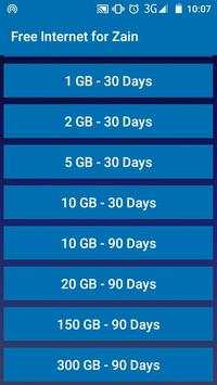 Free Internet for Zain screenshot 3