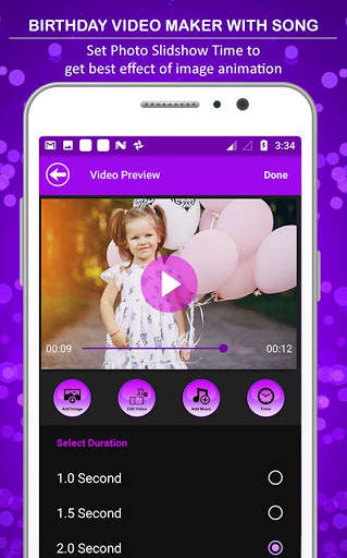 Birthday Video Maker with Photos & Birthday Name screenshot 7