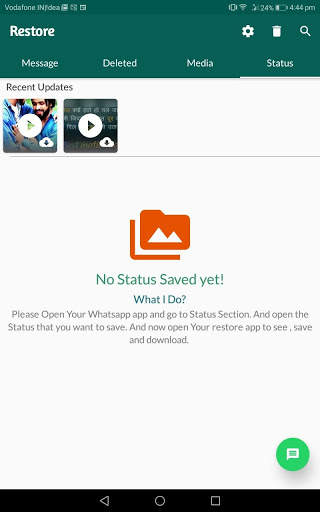 Restore : Recover Deleted messages & Status saver screenshot 8