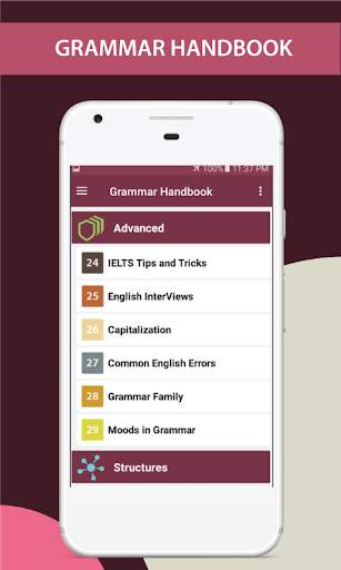 English Grammar Handbook скриншот 3