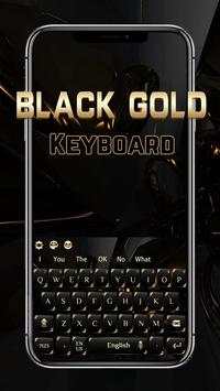 Black Gold Keyboard 1 تصوير الشاشة