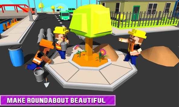 Blocky Highway Road Building screenshot 3