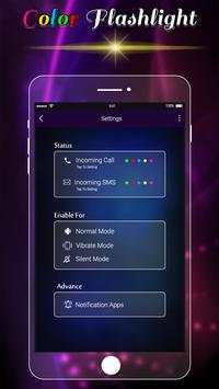 Color Flashlight : Torch LED Flash On Call & SMS screenshot 5