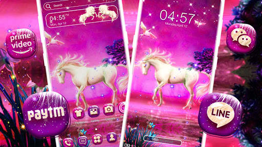 Unicorn Pink Forest Launcher Theme screenshot 5
