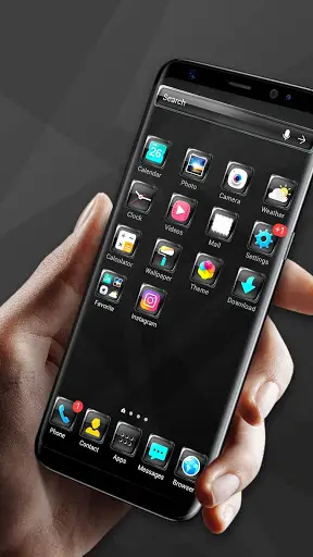 Glass launcher theme &wallpaper screenshot 2