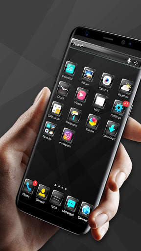Glass launcher theme &wallpaper screenshot 2