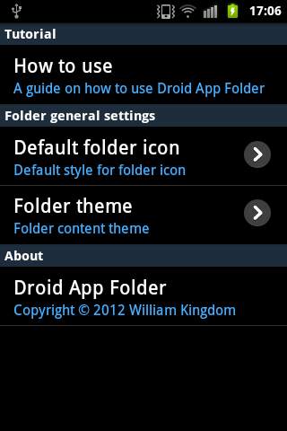 Droid App Folder screenshot 6