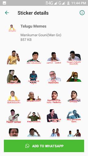 WA Stickers Telugu(WAST) screenshot 3