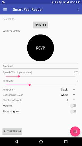 Speed Reader for Android Wear screenshot 9
