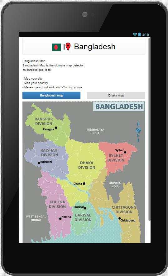 Bangladesh map screenshot 1