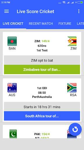 Live Cricket Score 2019 screenshot 2