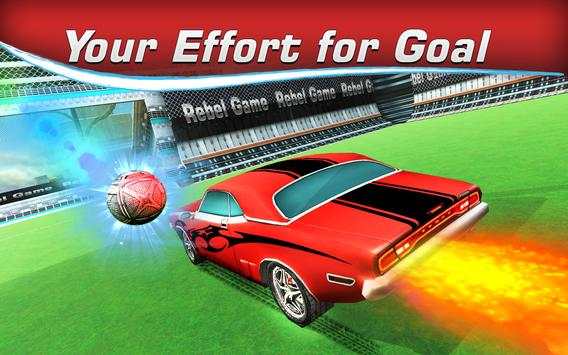 Rocket Car Crash Soccer Ball Stadium Football Game screenshot 3