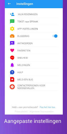 ping: Tekst naar spraak: SMS, mail alles gelezen! screenshot 6