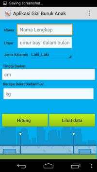 Aplikasi Gizi Buruk Anak screenshot 2