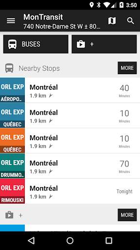Orléans Express Bus - MonTransit screenshot 1