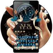 Fancy New year 2018 keyboard icon