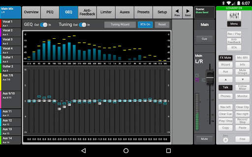 TouchMix-30 Control 3 تصوير الشاشة