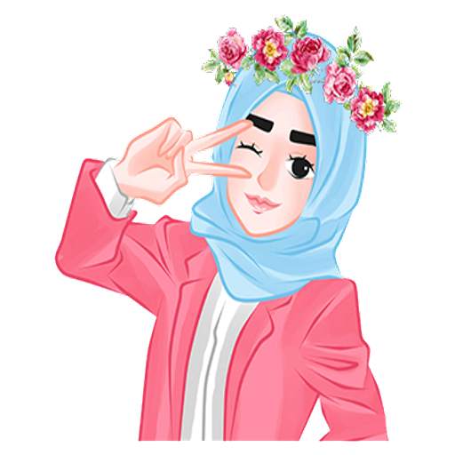 New Hijab girl Stickers 2020 2.3
