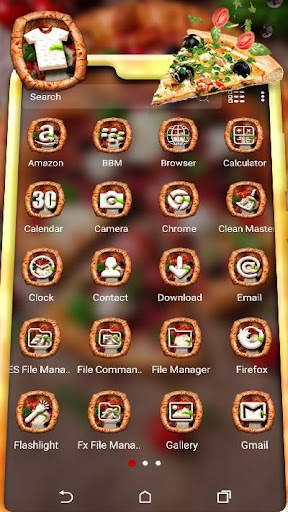 Pizza Launcher Theme screenshot 2