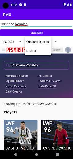 Pes Master Explorer screenshot 5