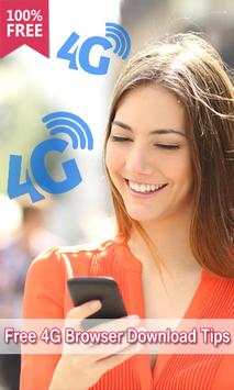 Free 4G Browser Download Tips screenshot 1