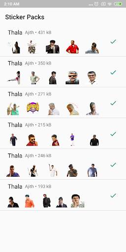 Ajith - Stickers for Whatsapp screenshot 6