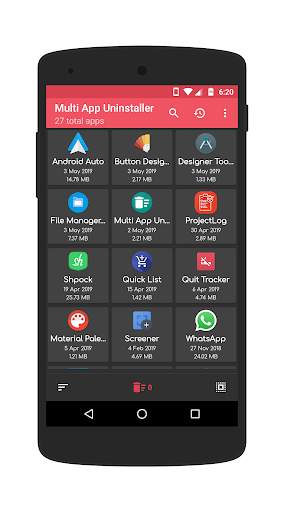 Multi App Uninstaller - Uninstall Multiple Apps screenshot 1