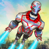 Superhero Flying Robot Rescue icon