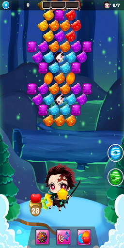 Nezuko Tanjiro Candy Bubble Shooter Rescue screenshot 8