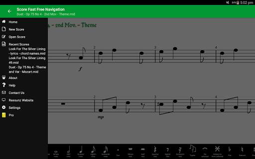 Score Fast Free: compose, notate & play music screenshot 12