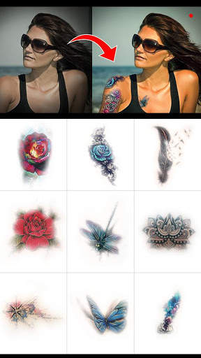 Z CAMERA FEMALE TATTOO STICKER screenshot 2