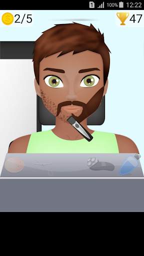 man hair cut and beard game screenshot 5