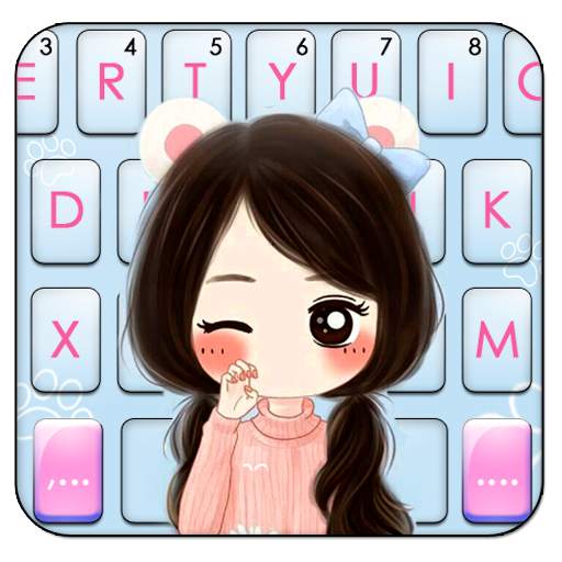 Kitty Girl Keyboard Theme 1.0