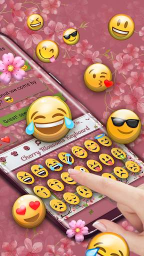 Cherry Blossom Keyboard स्क्रीनशॉट 3