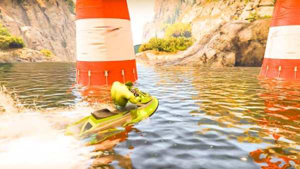 Superheroes Jet ski stunts: Top Racing Game 2018 screenshot 5