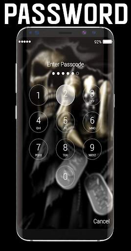 Skeleton Lock Screen 2 تصوير الشاشة