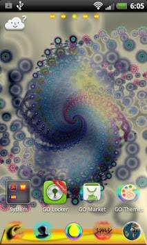 GO Launcher EX Theme Fractals screenshot 6