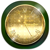 3D Gold Analog Clock icon