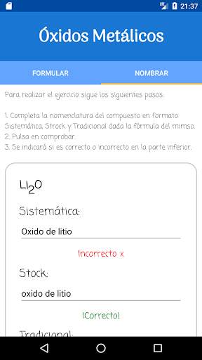 Formulación Química Lite screenshot 5