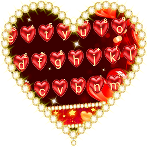 Red Love Heart Keyboard Theme icon