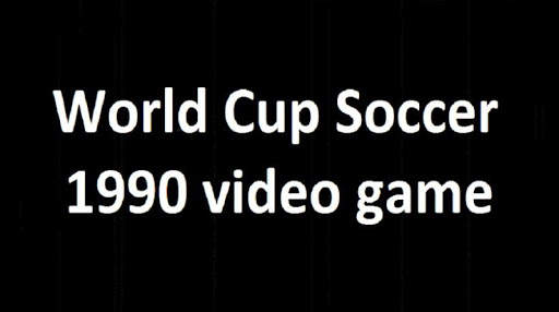 World Soccer Cup 1990  (Video Game) screenshot 2