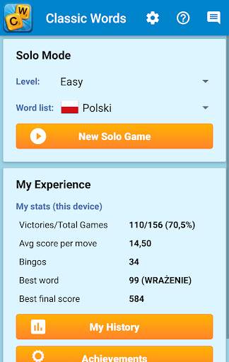 Classic Words Polski screenshot 5