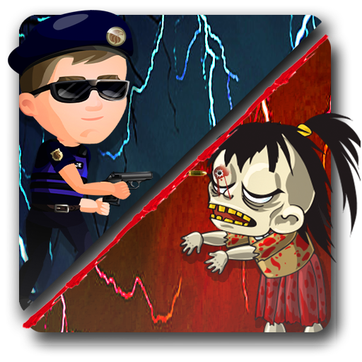 Police VS Zombies-لعبة الادمان غيبوبة اطلاق النار أيقونة