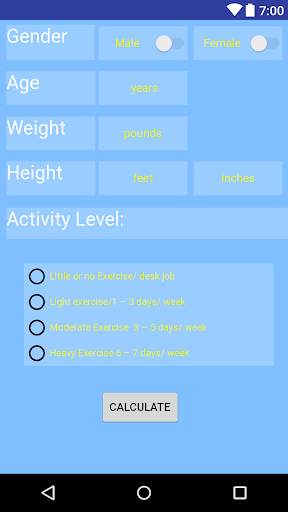 TDEE Calculator screenshot 1
