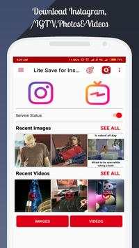 Lite Save for IGTV and Instagram screenshot 1