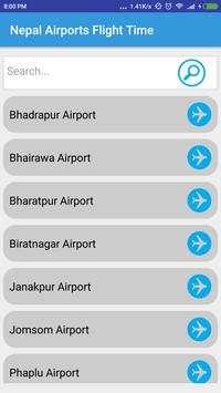 Nepal Airports Flight Time screenshot 1