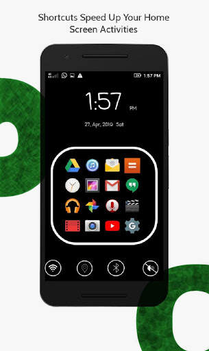 Mini Launcher  (black theme,mobile launcher 2019) screenshot 5