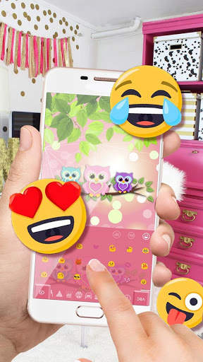 Cute owl keyboard screenshot 3