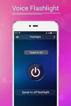 Flashlight on Voice : Voice  Torch screenshot 4